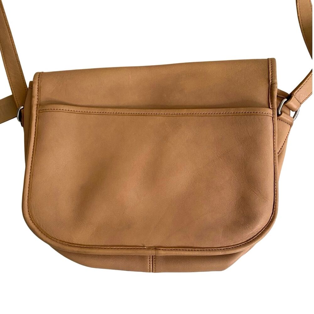 Vintage Coach city bag tan leather turn lock style no M040-9790 - Picture 8 of 11